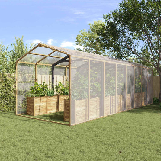 vidaXL Plant Cover Transparent 8 x 8 m PE