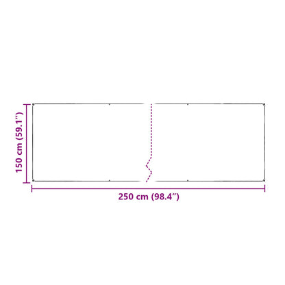 vidaXL Plant Cover Transparent 2.5 x 1.5 m PE