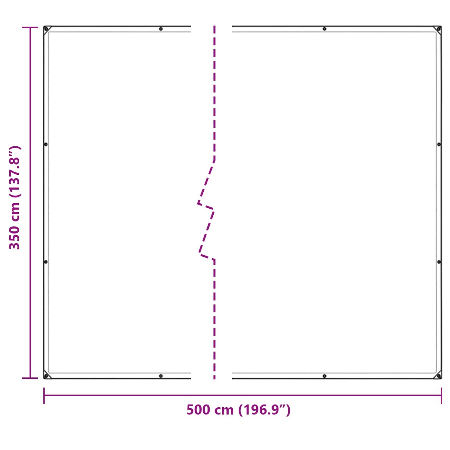 vidaXL Plant Cover Transparent 5 x 3.5 m PE