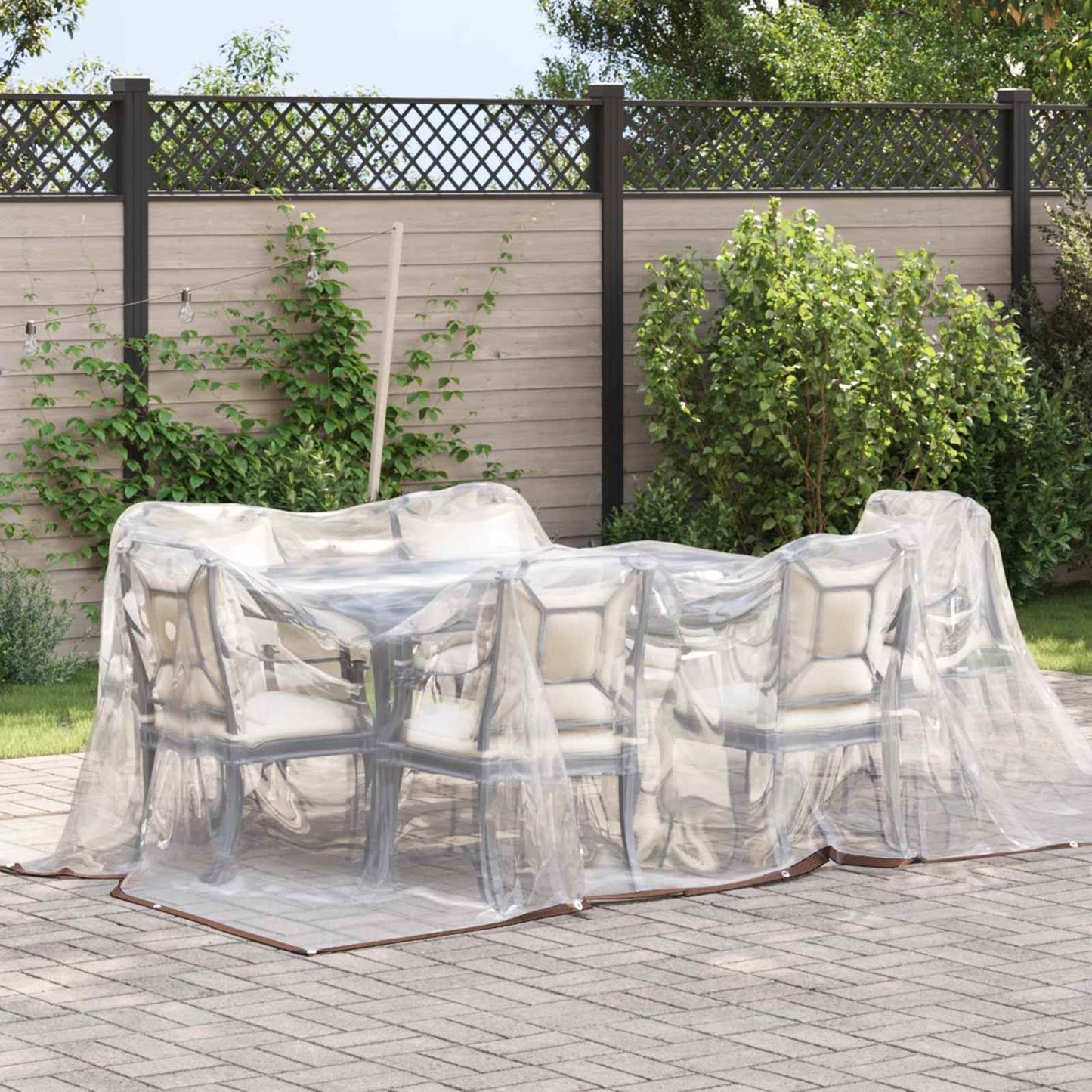 vidaXL Plant Cover Transparent 2 x 2 m PE