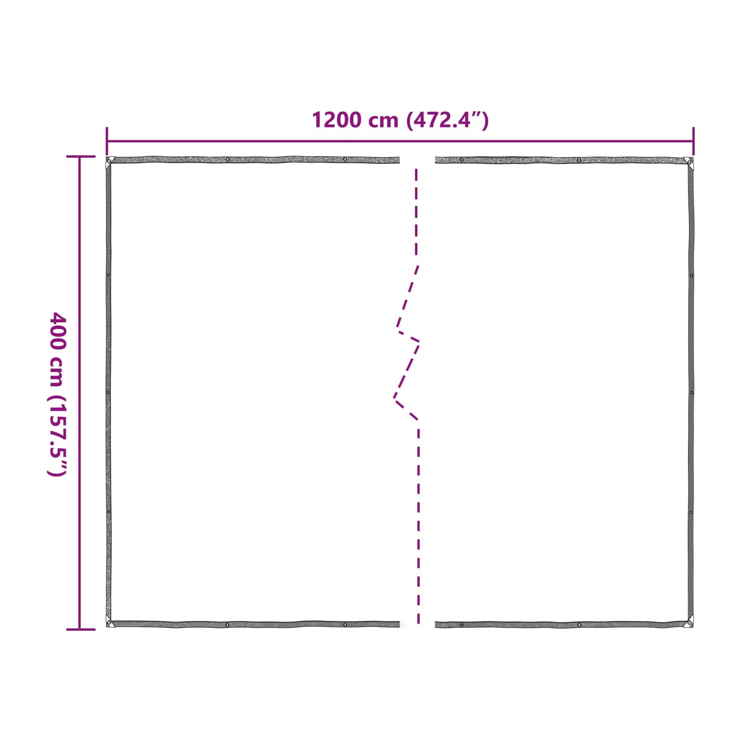 vidaXL Plant Cover Transparent 4 x 12 m PE