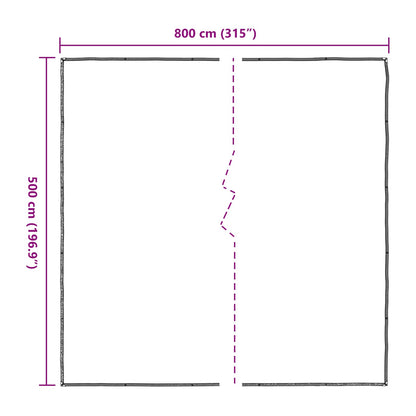 vidaXL Plant Cover Transparent 5 x 8 m PE