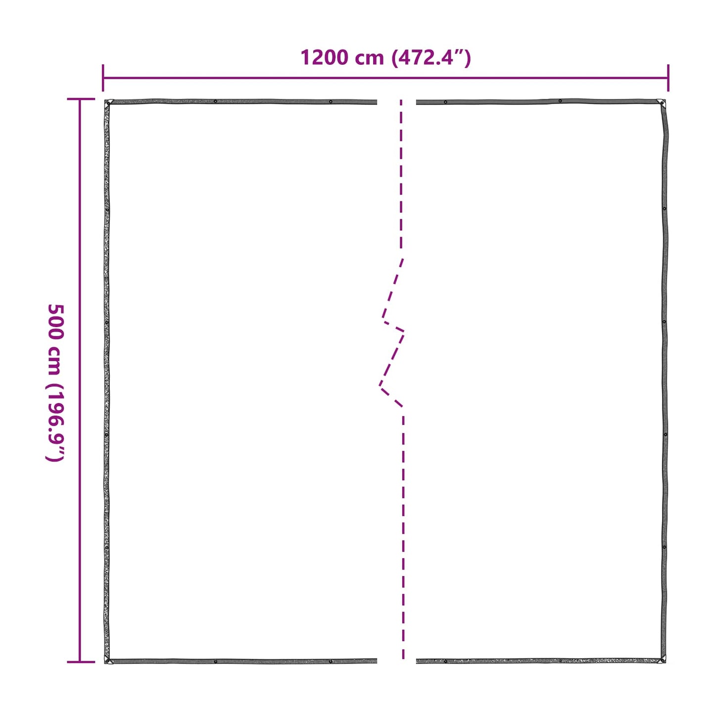 vidaXL Plant Cover Transparent 5 x 12 m PE