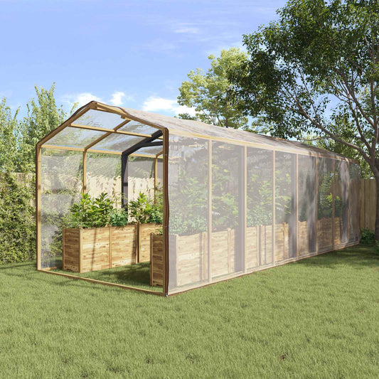vidaXL Plant Cover Transparent 8 x 8 m PE