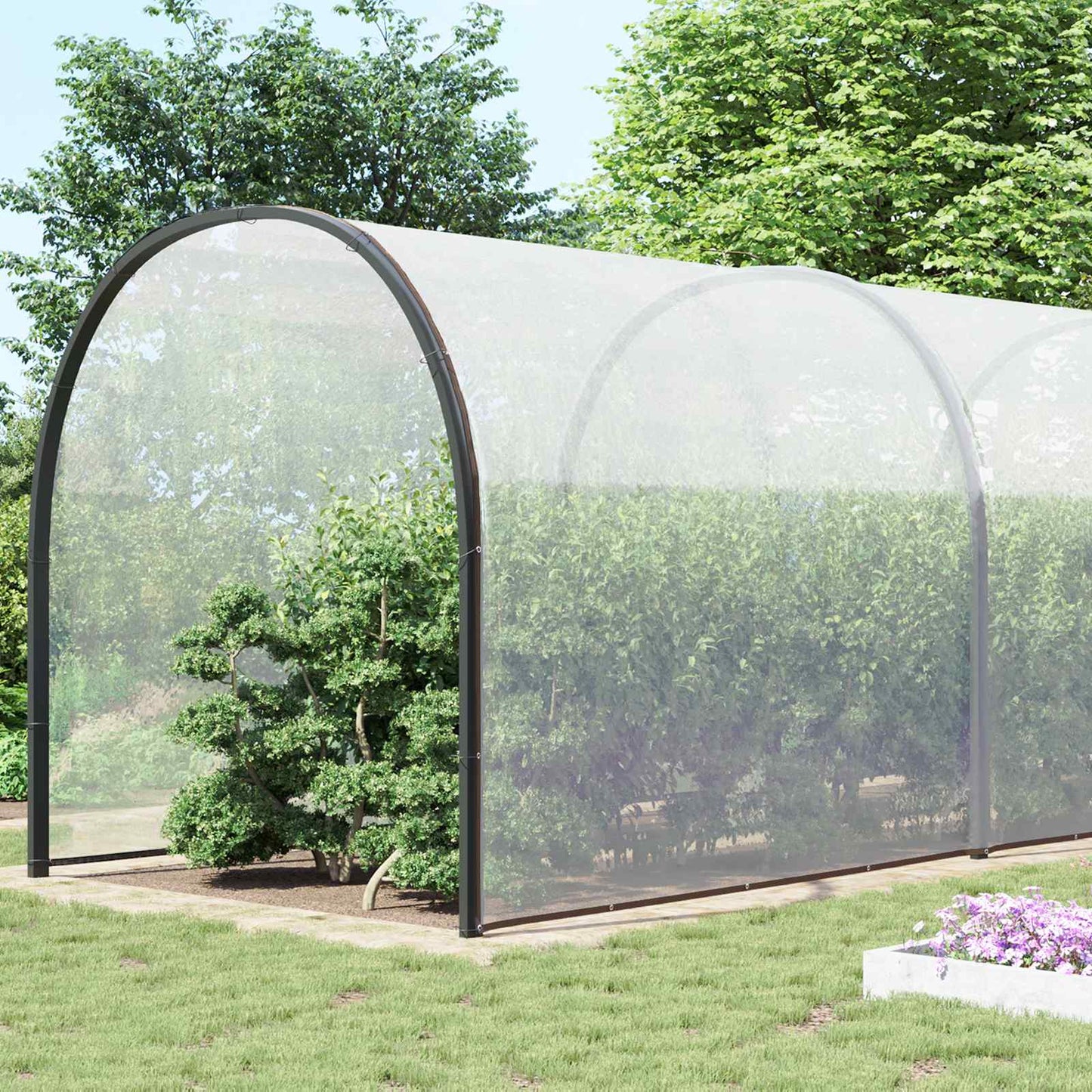 vidaXL Plant Cover Transparent 10 x 12 m PE