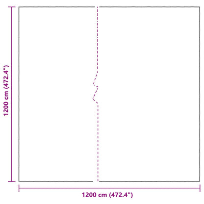 vidaXL Plant Cover Transparent 12 x 12 m PE