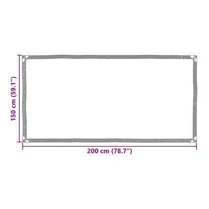 vidaXL Plant Cover Transparent 2 x 1.5 m PE