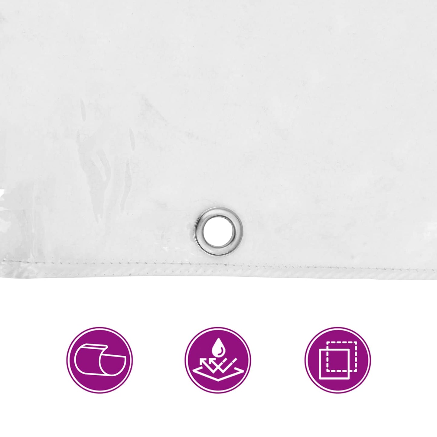 vidaXL Plant Cover Transparent 2 x 2 m PVC