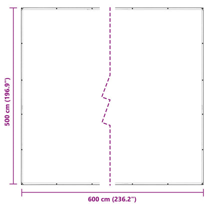 vidaXL Plant Cover Transparent 5 x 6 m PVC