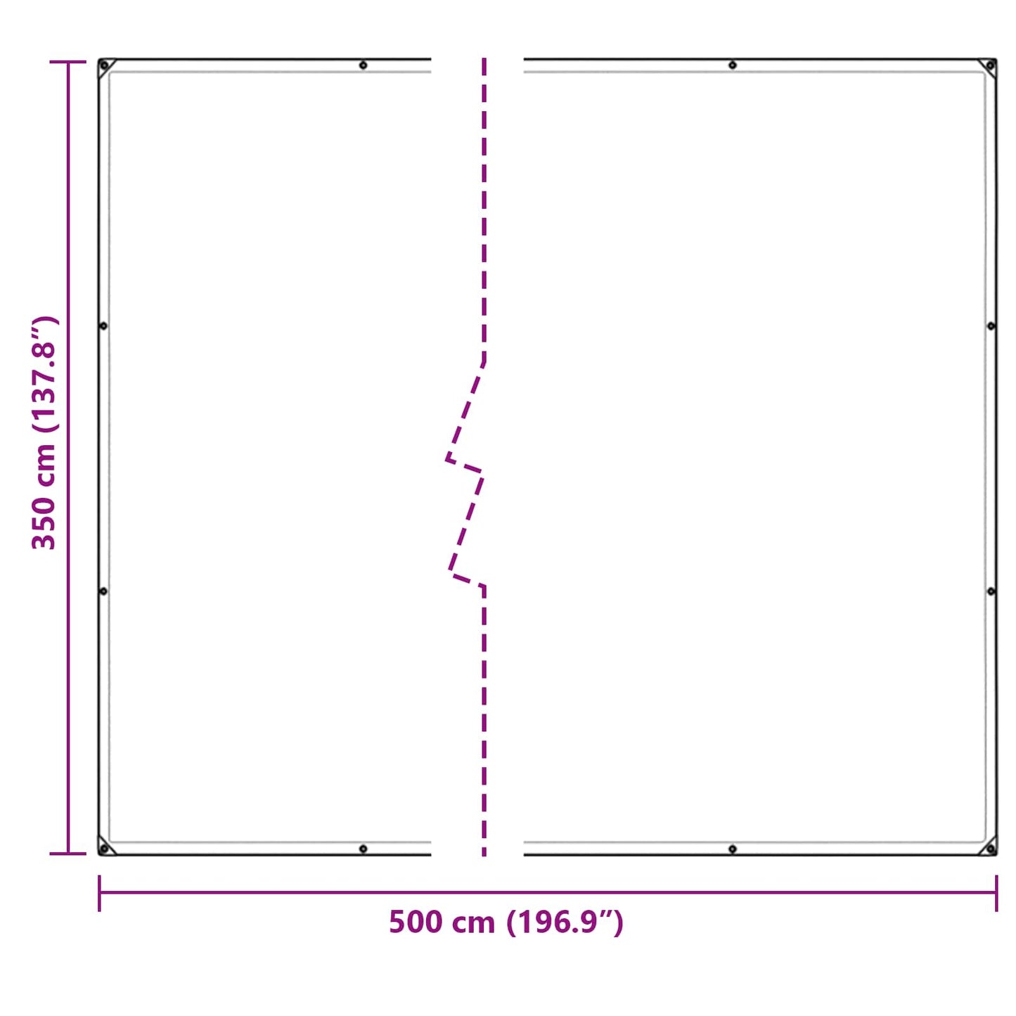 vidaXL Plant Cover Transparent 5 x 3.5 m PVC