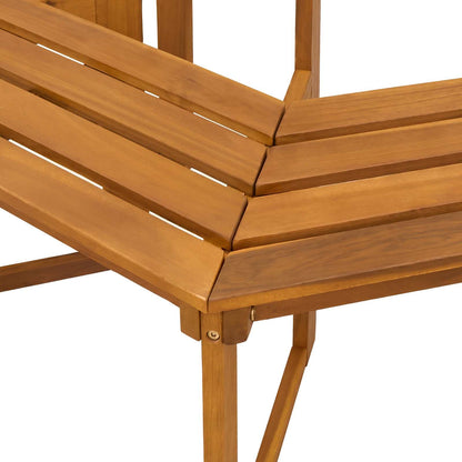 vidaXL Tree Bench 160 x 70 x 86 cm Solid Acacia Wood Natural