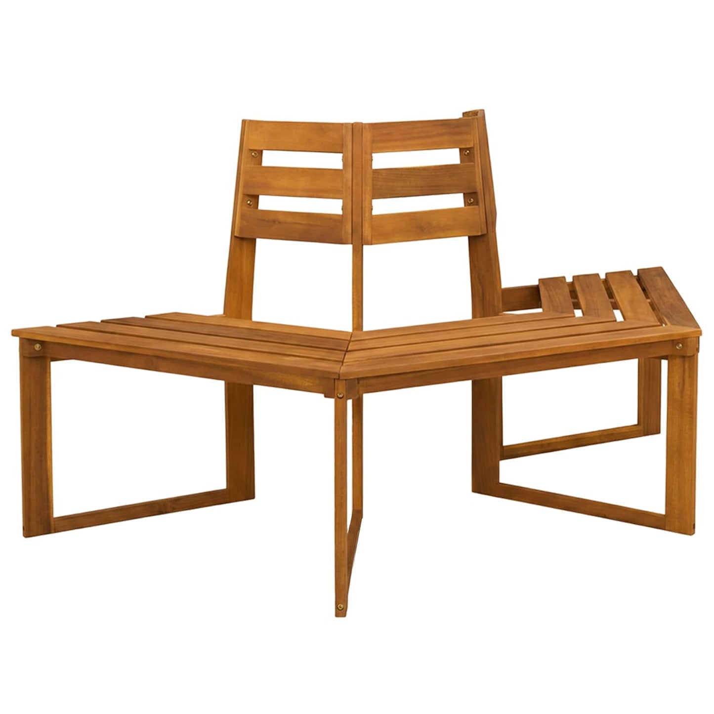vidaXL Tree Bench 160 x 70 x 86 cm Solid Acacia Wood Natural