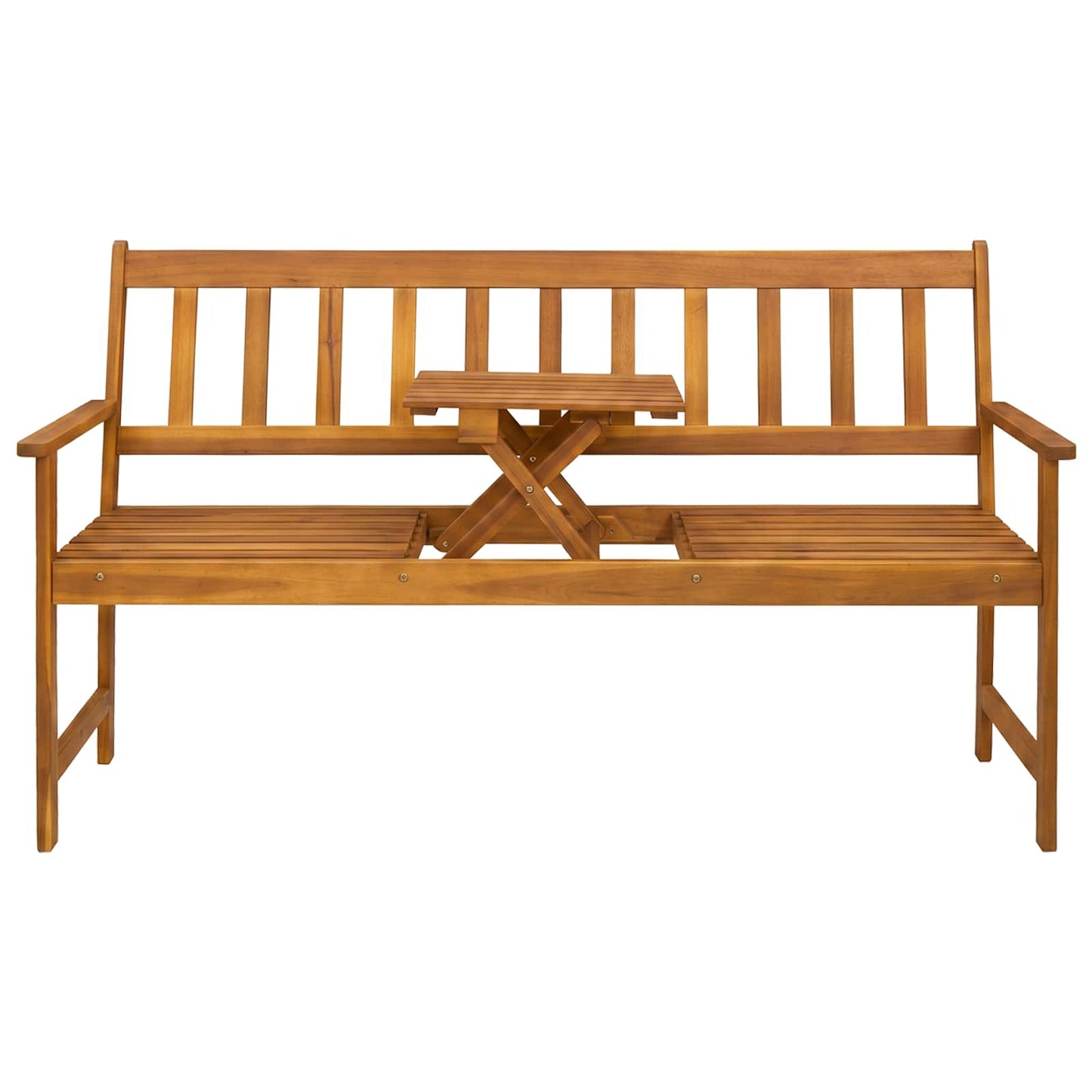 vidaXL Garden bench 158 x 55 x 89 cm Solid Acacia Wood Natural