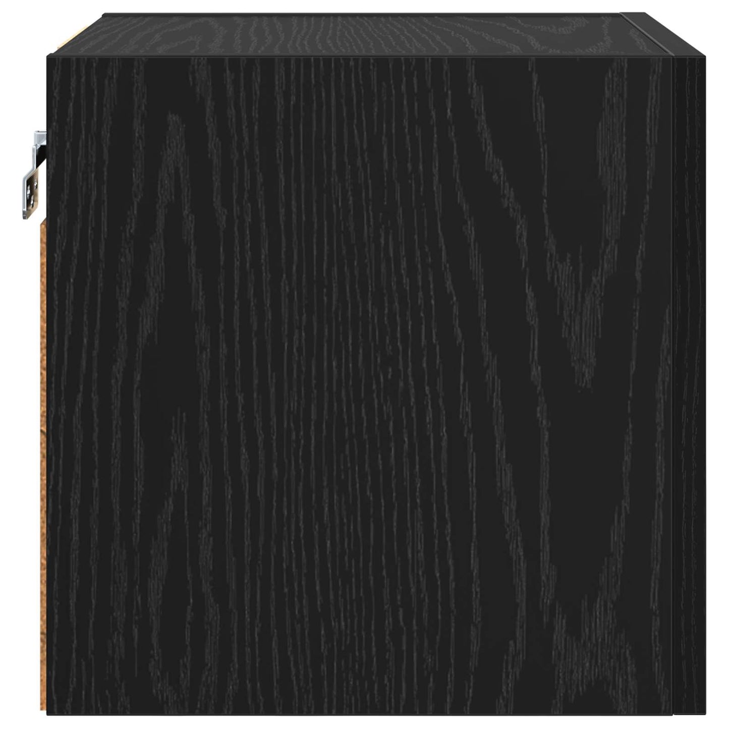 vidaXL Wall Mounted TV Cabinet 4 pcs Black Oak Engineered Wood