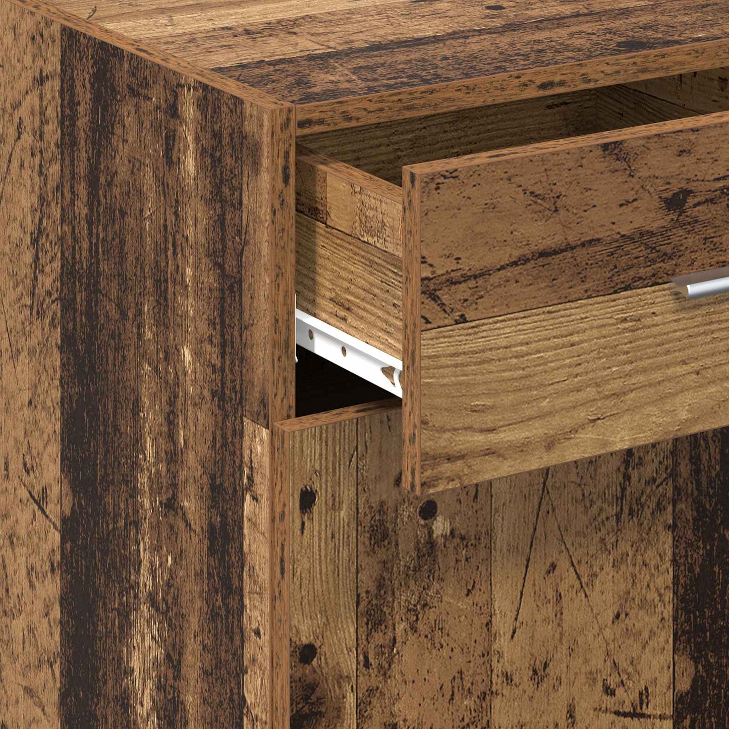 vidaXL Storage Cabinet Old Wood 40 x 42.5 x 93 cm Engineered Wood
