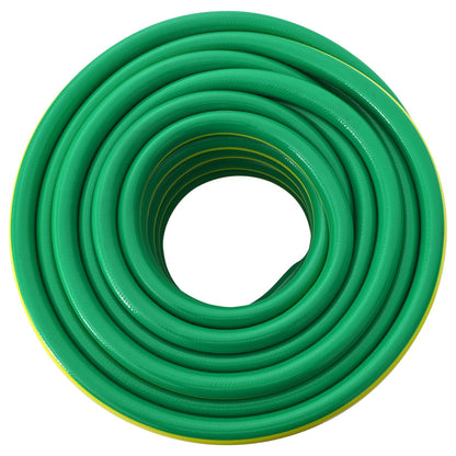 vidaXL Garden Hose 5-Ply Green and Yellow 1 / 2'' 50 m PVC