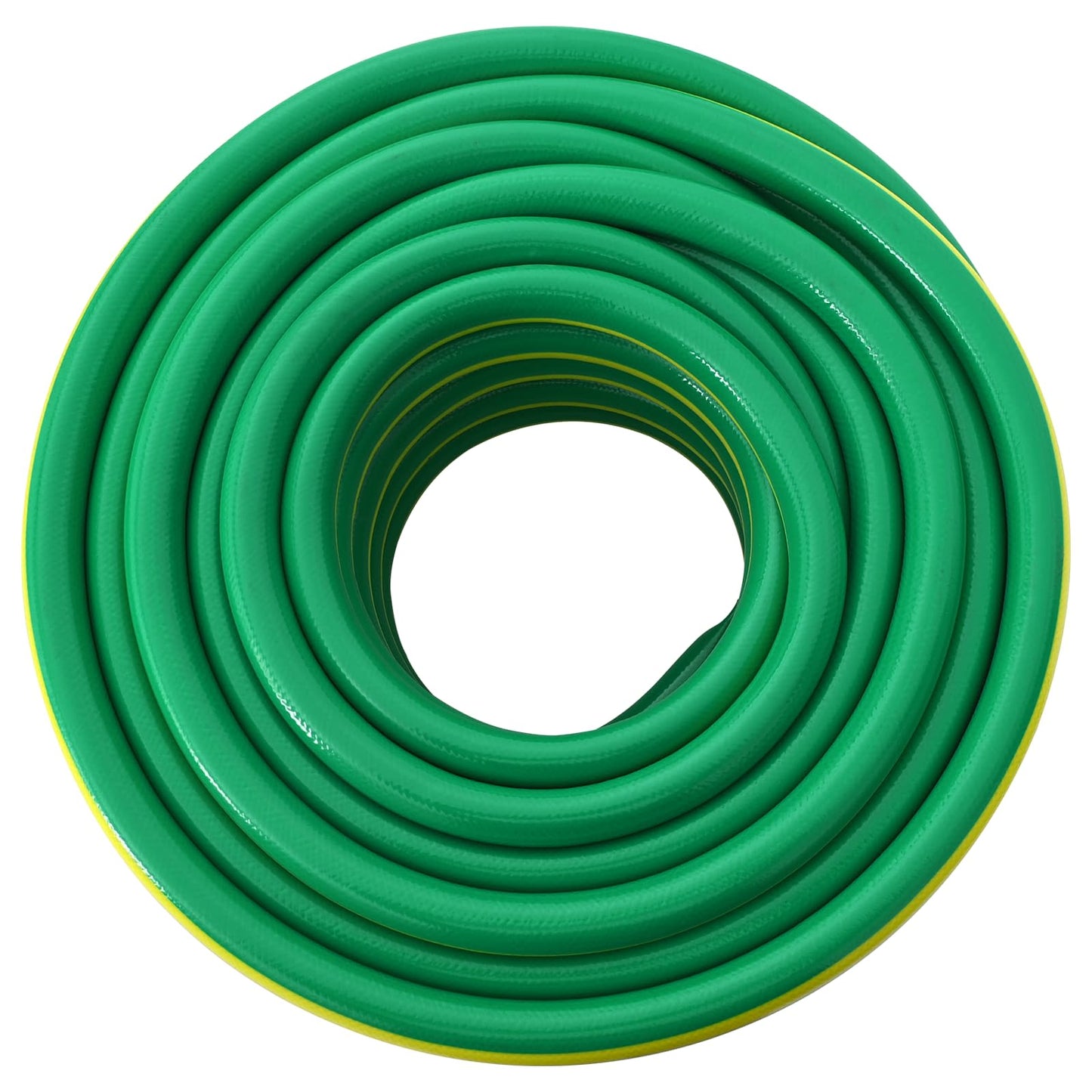 vidaXL Garden Hose 5-Ply Green and Yellow 3 / 4'' 50 m PVC