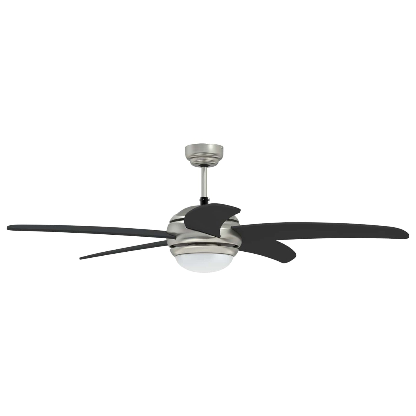 vidaXL Ceiling Fan with Light and Remote Control Ø 130 cm Black