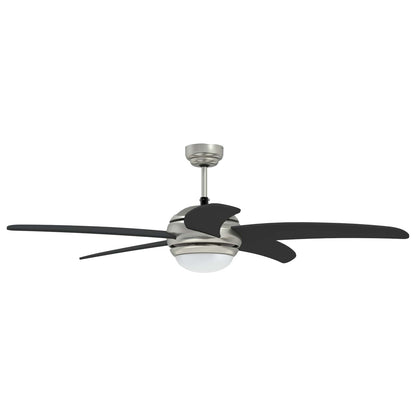 vidaXL Ceiling Fan with Light and Remote Control Ø 130 cm Black
