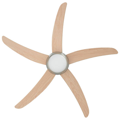 vidaXL Ceiling Fan with Light Ø 130 cm Sonoma