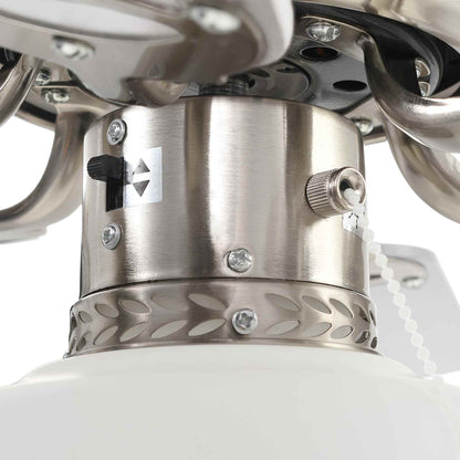 vidaXL Ceiling Fan with Light Ø 82 cm White