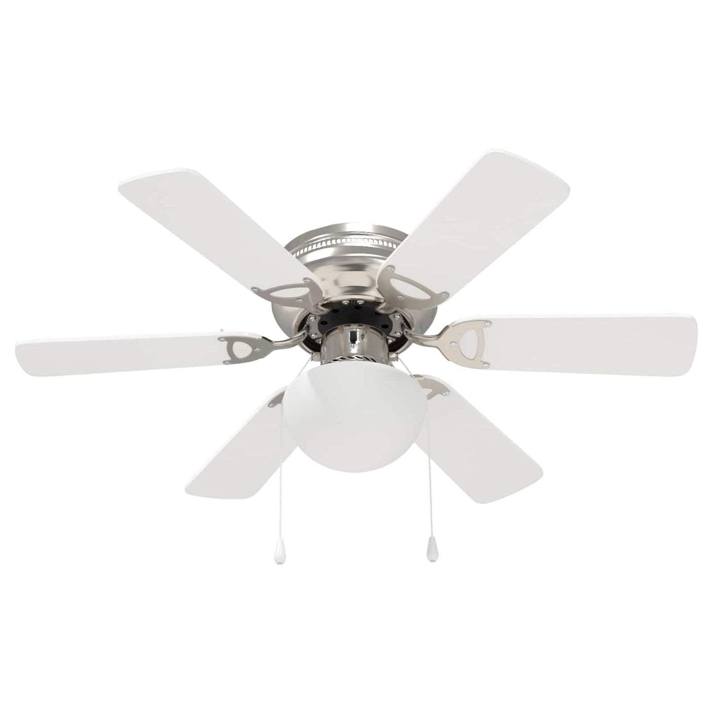vidaXL Ceiling Fan with Light Ø 82 cm White