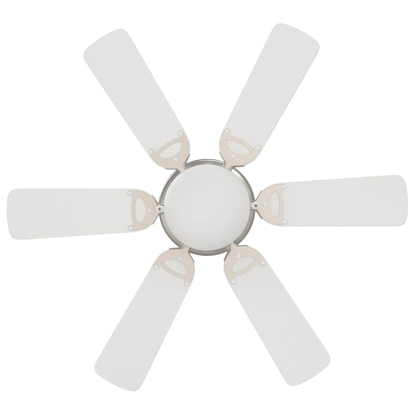 vidaXL Ceiling Fan with Light Ø 82 cm White