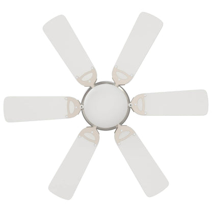 vidaXL Ceiling Fan with Light Ø 82 cm White