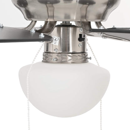 vidaXL Ceiling Fan with Light Ø 82 cm Black
