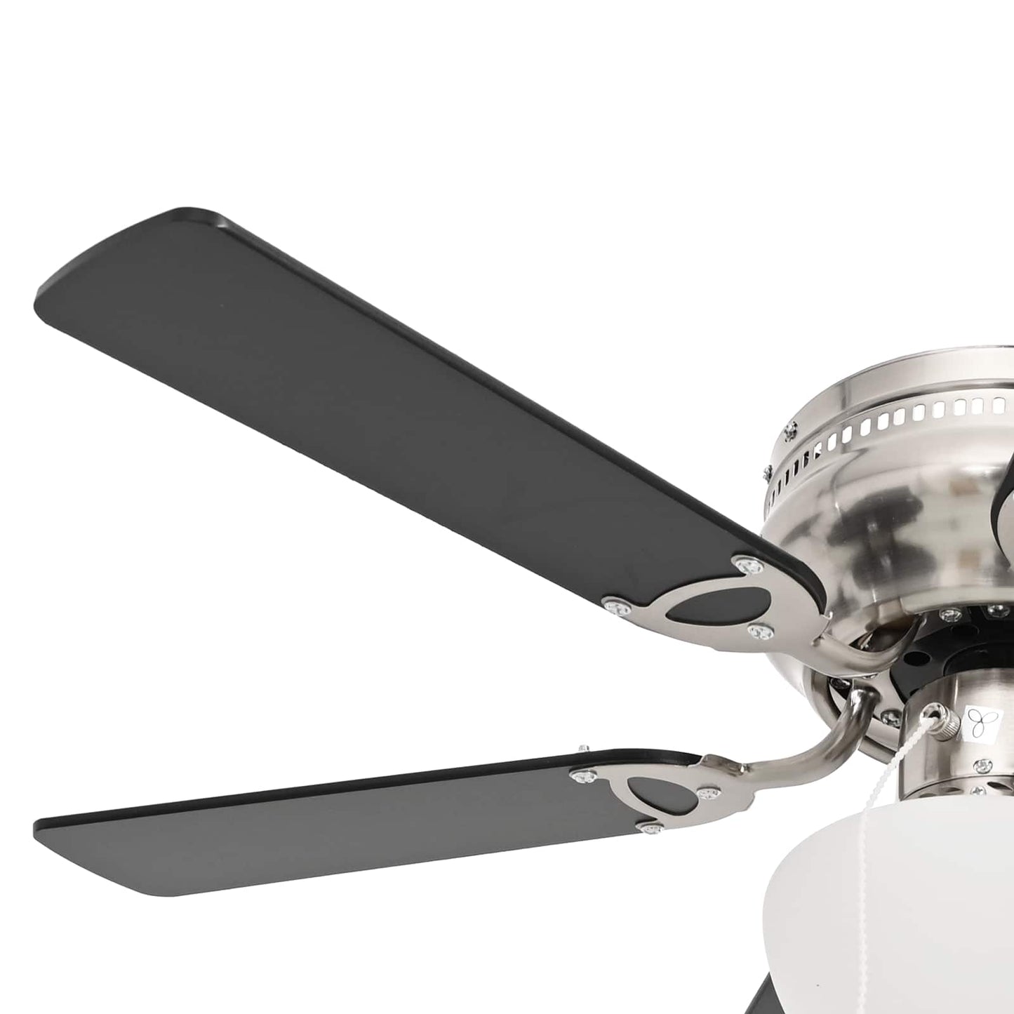 vidaXL Ceiling Fan with Light Ø 82 cm Black