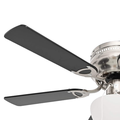vidaXL Ceiling Fan with Light Ø 82 cm Black