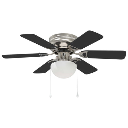 vidaXL Ceiling Fan with Light Ø 82 cm Black
