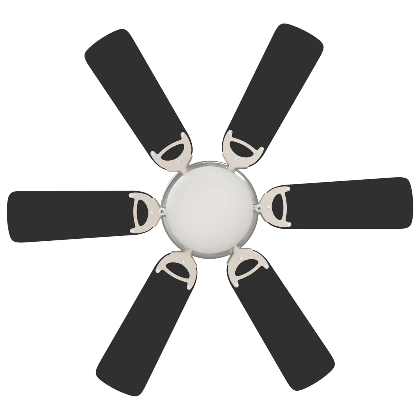 vidaXL Ceiling Fan with Light Ø 82 cm Black