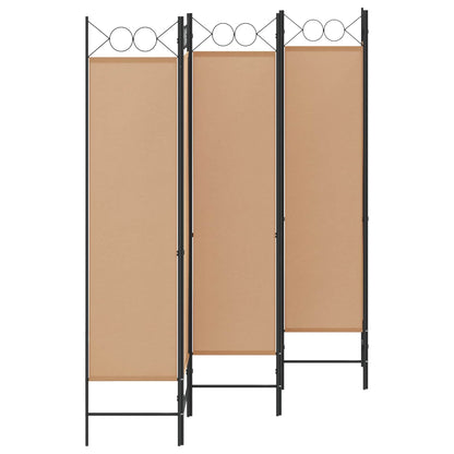 vidaXL 6-Panel Room Divider Beige 240 x 180 cm Fabric