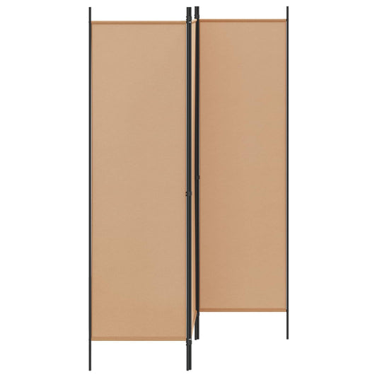 vidaXL 3-Panel Room Divider Beige 150 x 180 cm Fabric