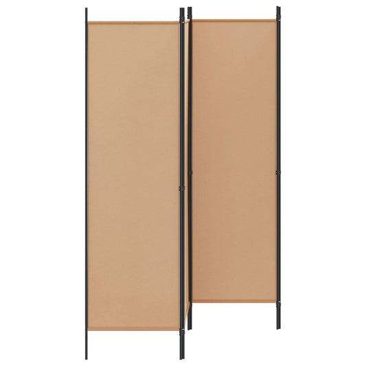 vidaXL 4-Panel Room Divider Beige 200 x 180 cm Fabric