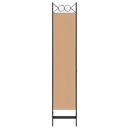 vidaXL 6-Panel Room Divider Beige 240 x 200 cm Fabric