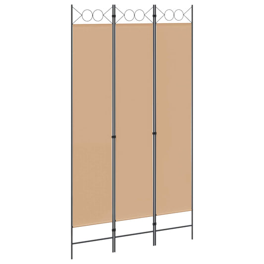 vidaXL Room Divider Beige 120 x 220 cm Fabric