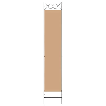 vidaXL Room Divider Beige 120 x 220 cm Fabric
