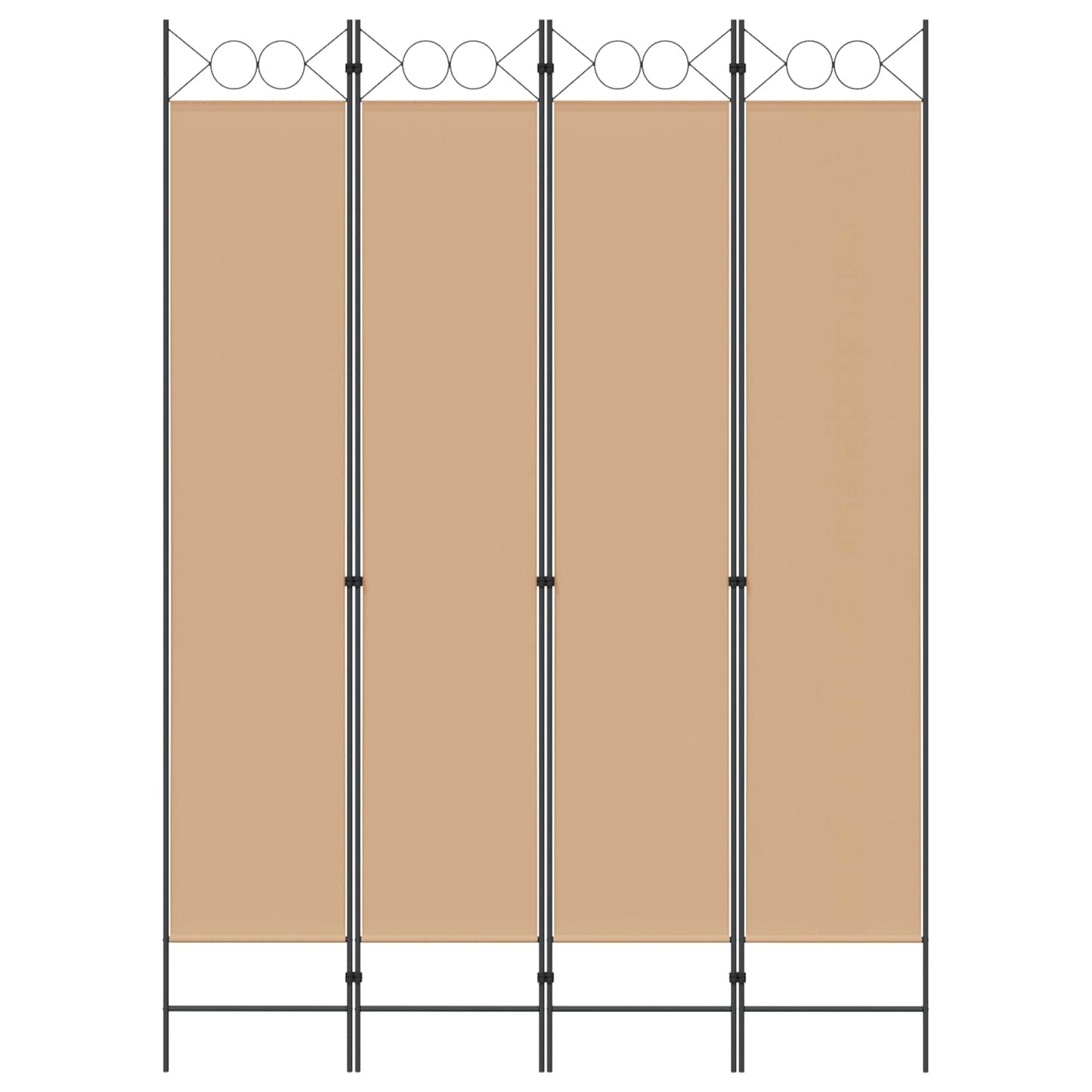 vidaXL Room Divider Beige 160 x 220 cm Fabric
