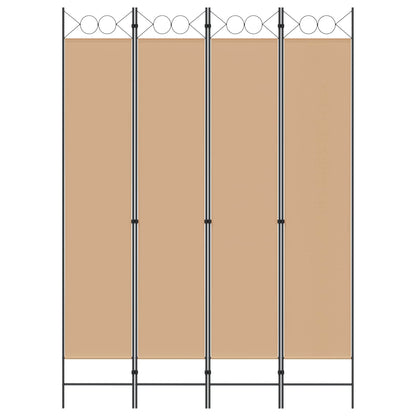 vidaXL Room Divider Beige 160 x 220 cm Fabric