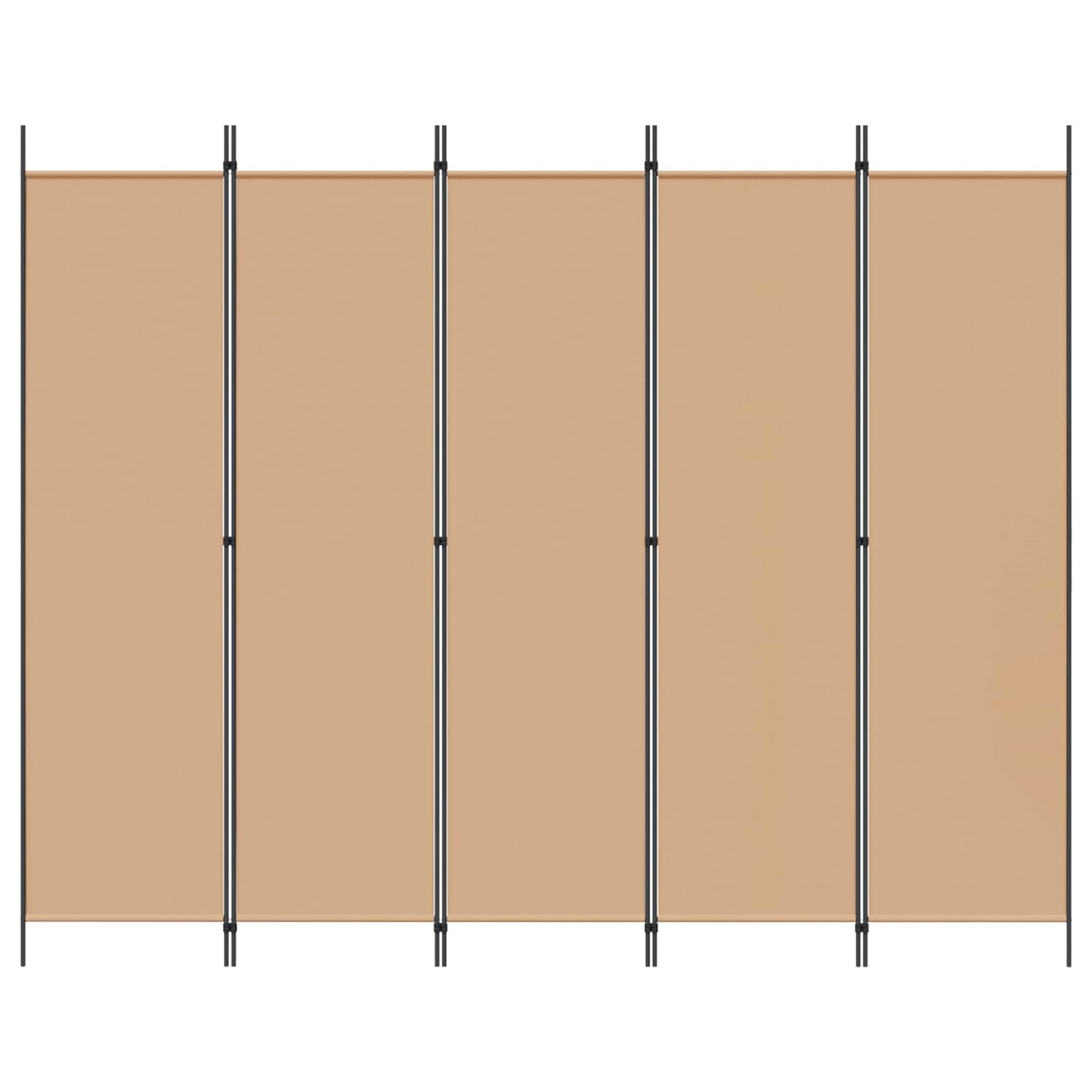 vidaXL Room Divider Beige 250 x 200 cm Fabric