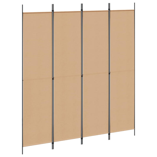 vidaXL Room Divider Beige 200 x 220 cm Fabric