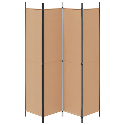 vidaXL Room Divider Beige 200 x 220 cm Fabric