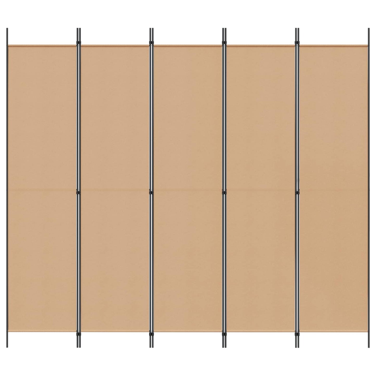 vidaXL Room Divider Beige 250 x 220 cm Fabric
