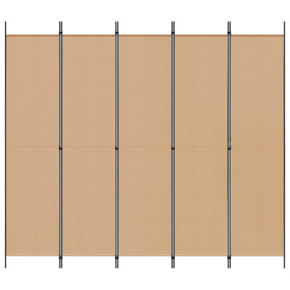 vidaXL Room Divider Beige 250 x 220 cm Fabric
