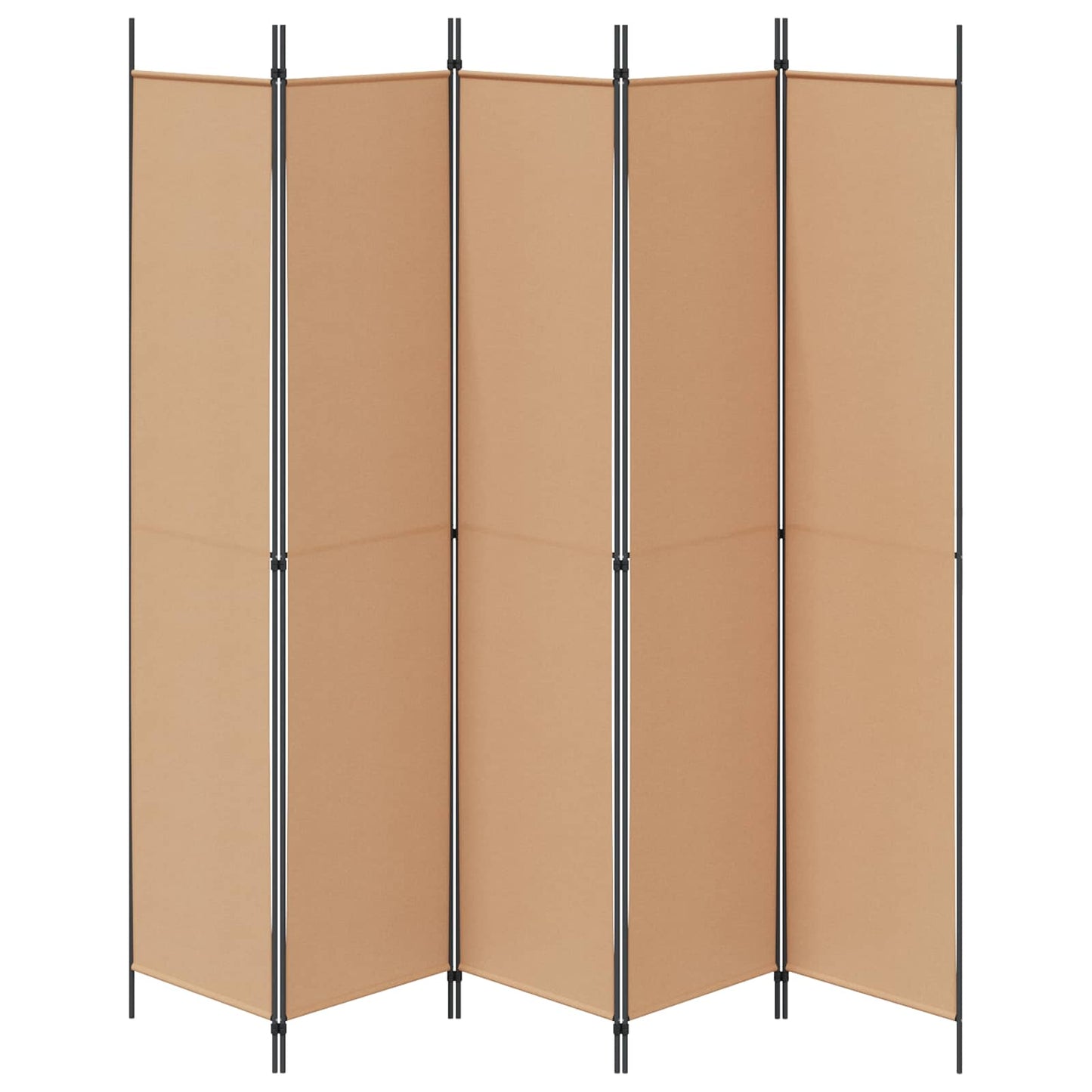 vidaXL Room Divider Beige 250 x 220 cm Fabric