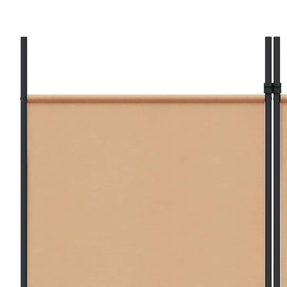 vidaXL 6-Panel Room Divider Beige 300 x 220 cm Fabric