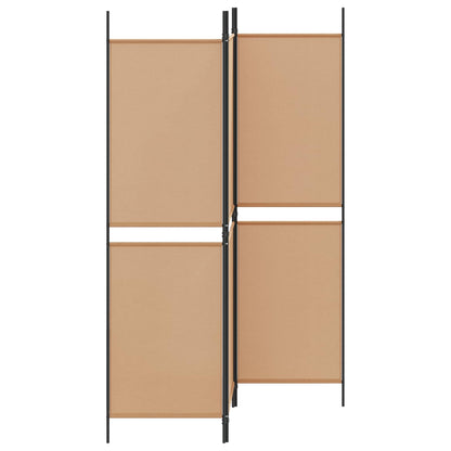 vidaXL 3-Panel Room Divider Beige 150 x 180 cm Fabric