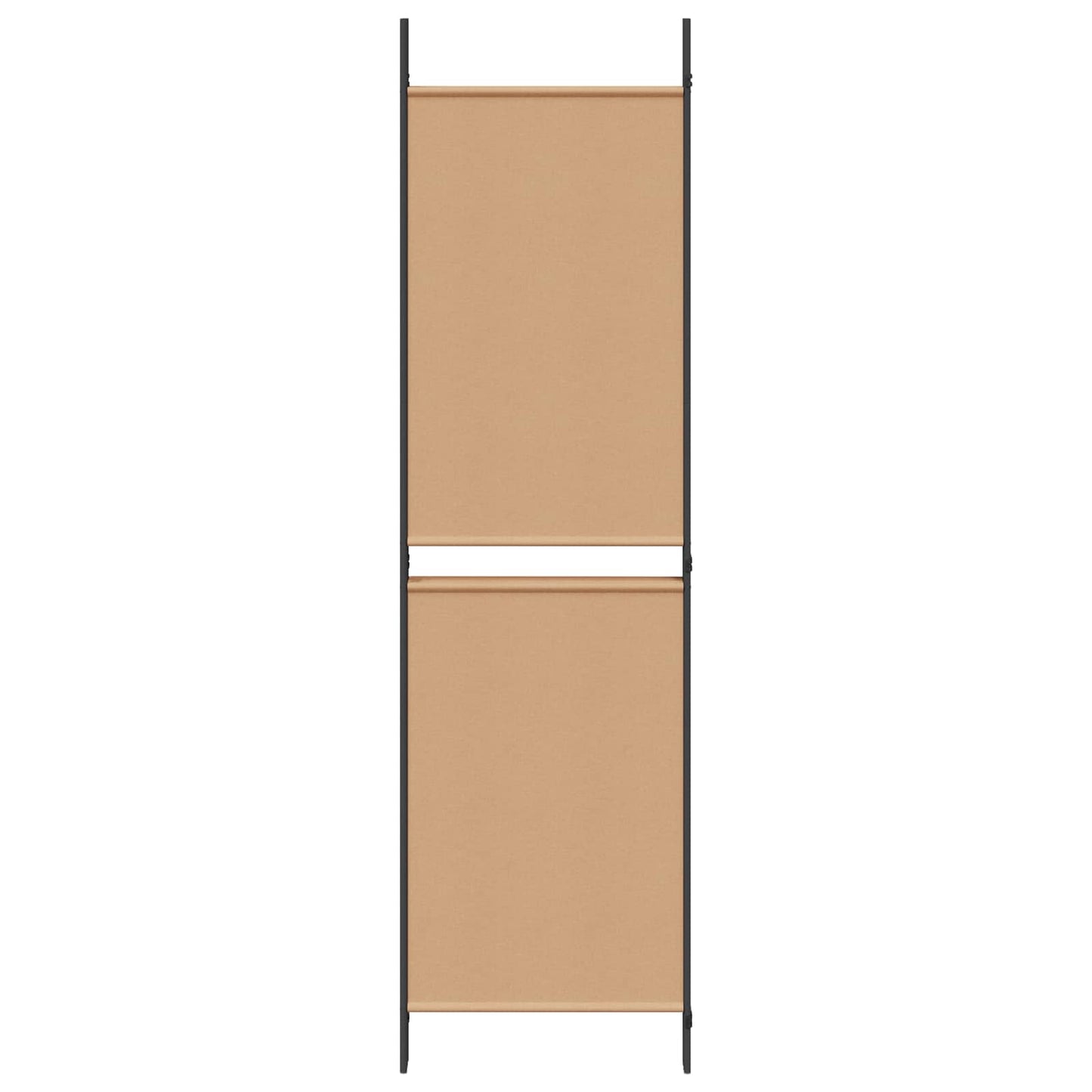 vidaXL 4-Panel Room Divider Beige 200 x 180 cm Fabric